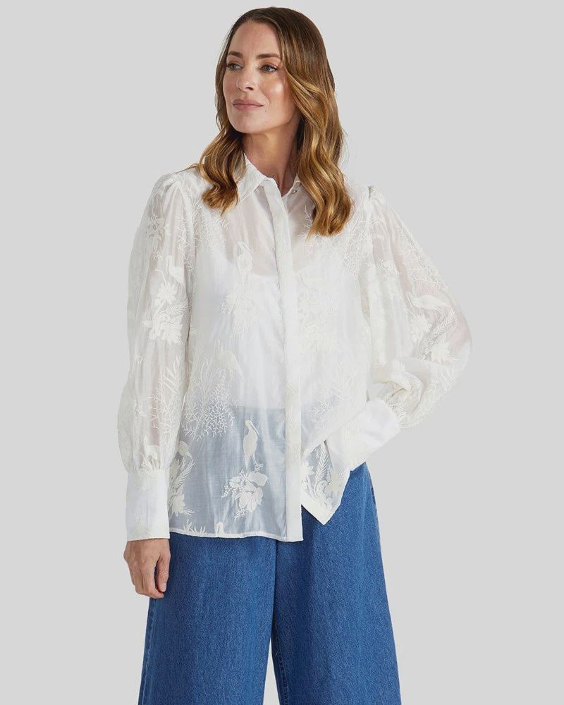 Aurora Shirt, Colour: White, Size: 10