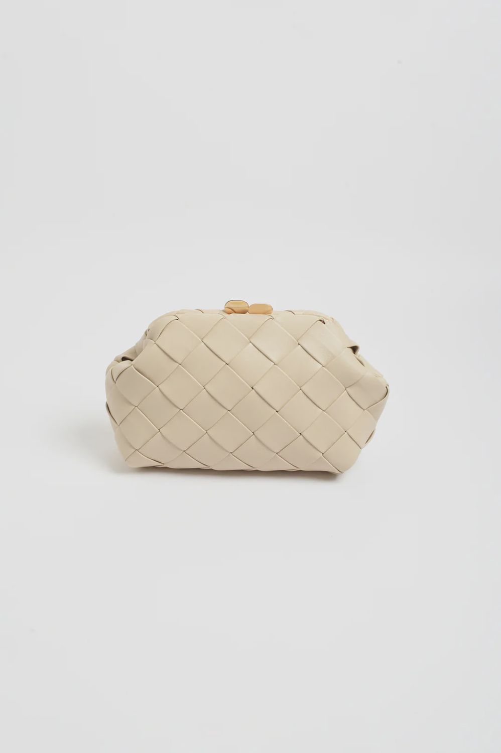 Amelie Weave Clutch (Cream)