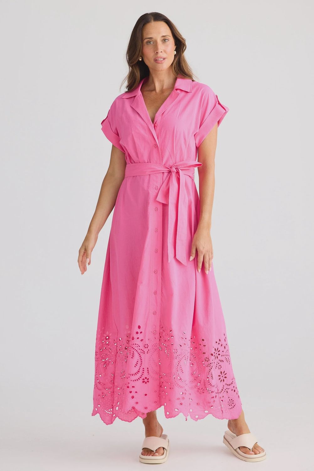 Versailles Dress - Hot Pink, Size: Small