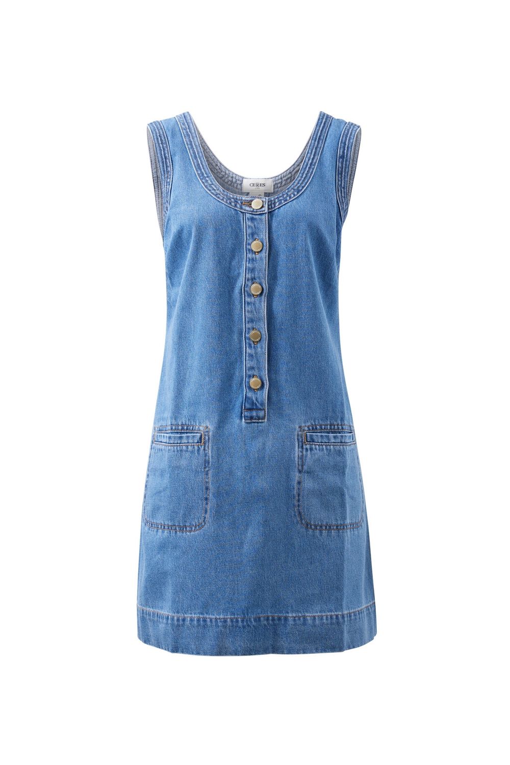 Sunny Denim Tank Dress, Size: Small