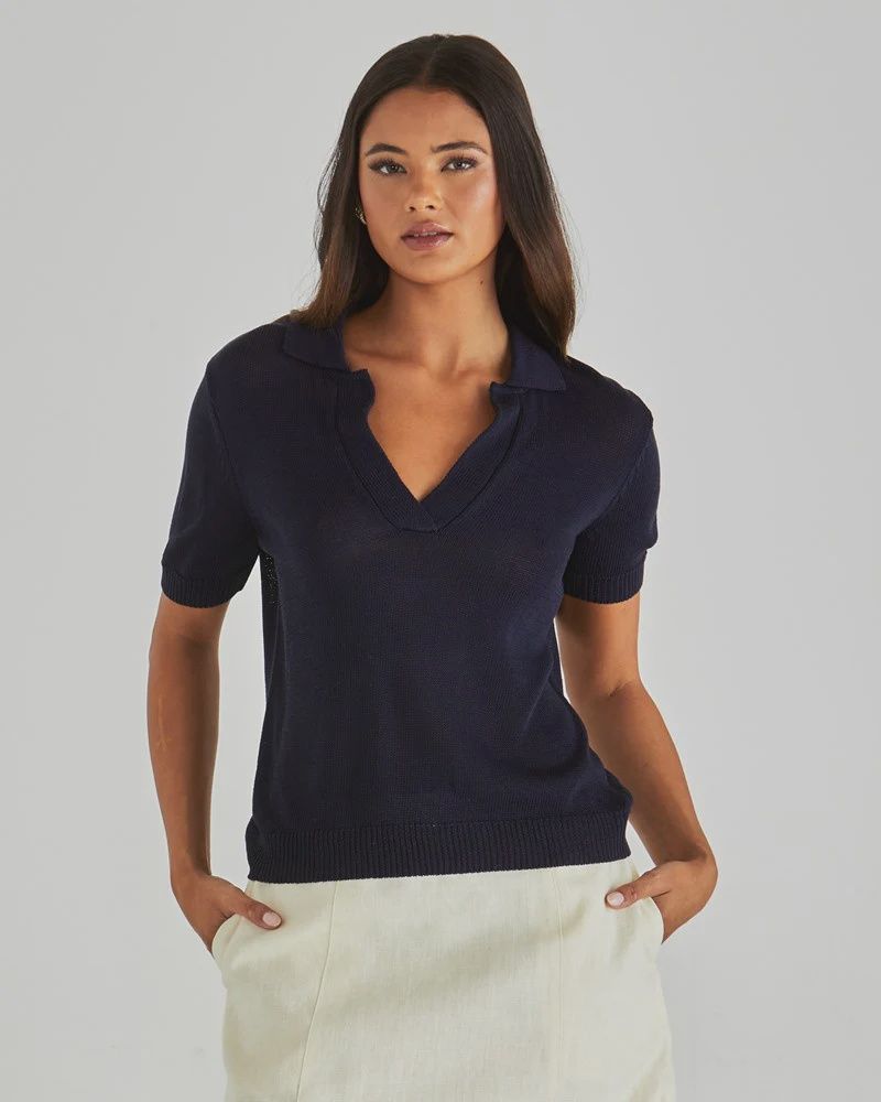 Abbie Knit Polo, Size: 8