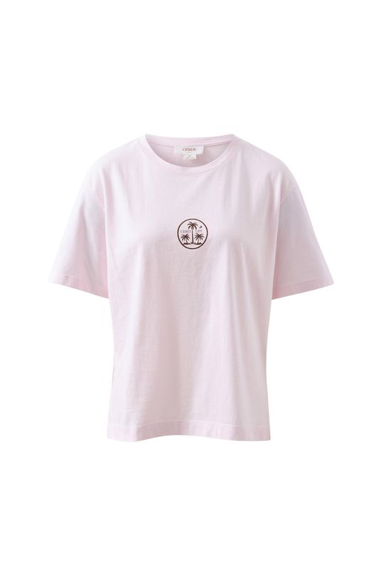 Stevie Slouchy Tee - Sunfaded Tint/Island Print
