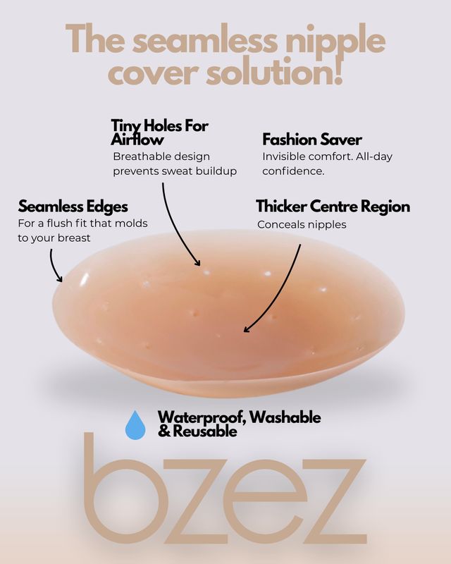 Silicone Nipple Covers (With Adhesive)