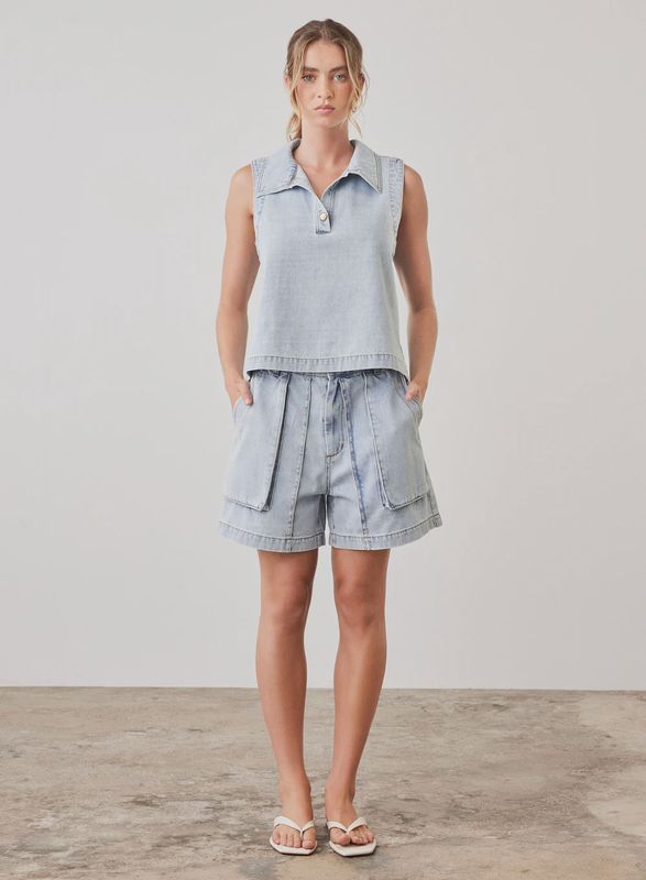Riptide Denim Top