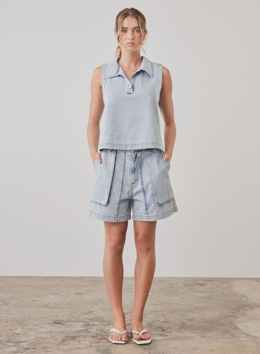 Riptide Denim Top, Size: Small