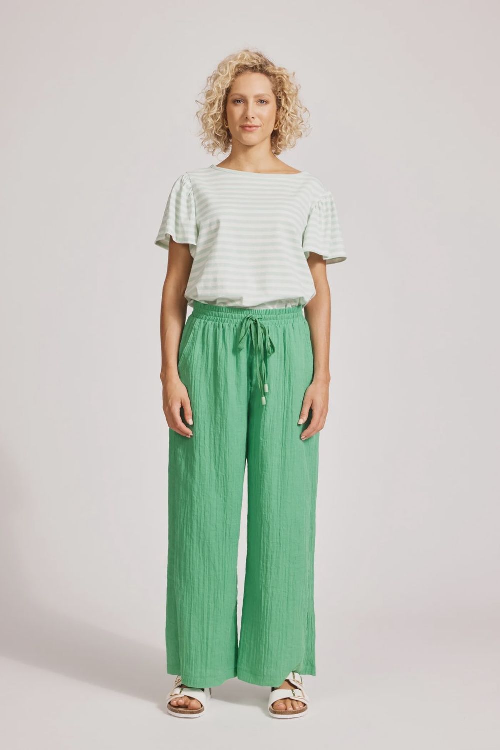 Orsula Crop Pant - Jade, Size: Small