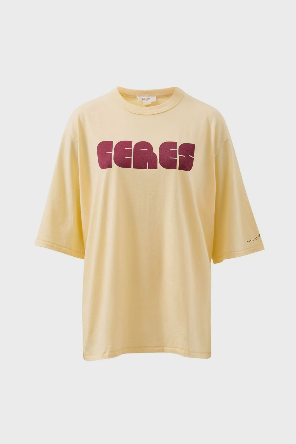 Liv Oversized Tee - Sunny Tint Ceres Abstract, Size: Medium