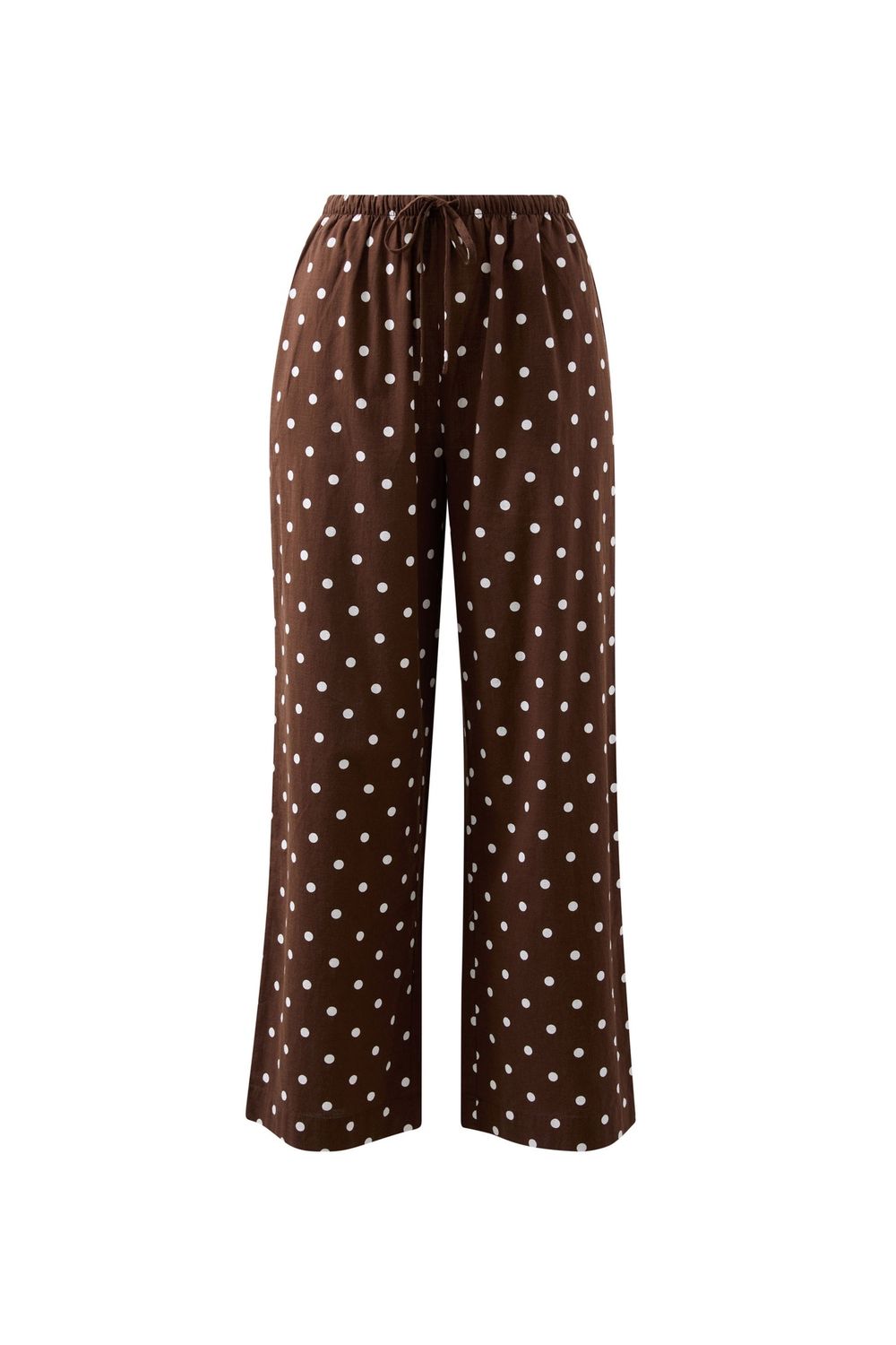 Resort Pant - Choc Polka Dot, Size: Medium