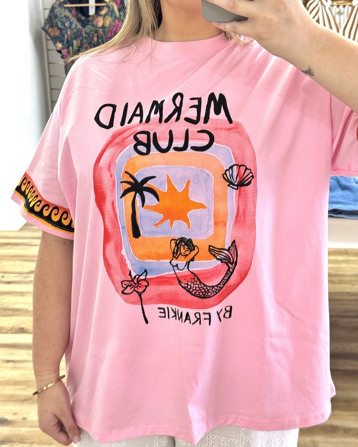 Pink Mermaid Tee, Size: X Small