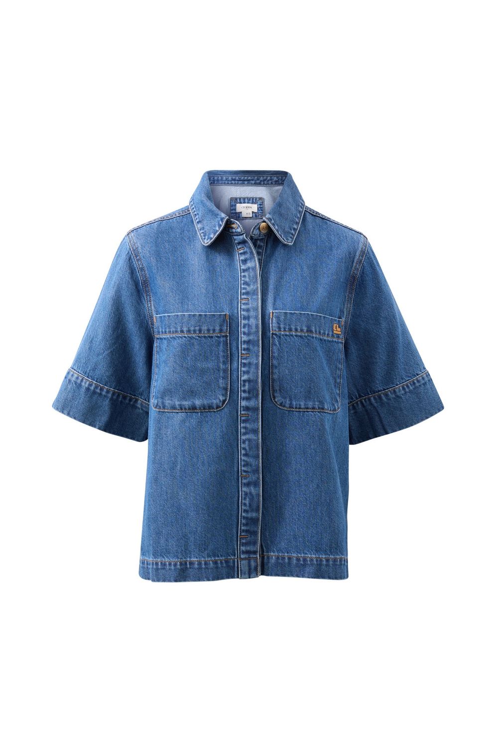 Noa Short Sleeve Shirt - Fresh Indigo, Size: X Small