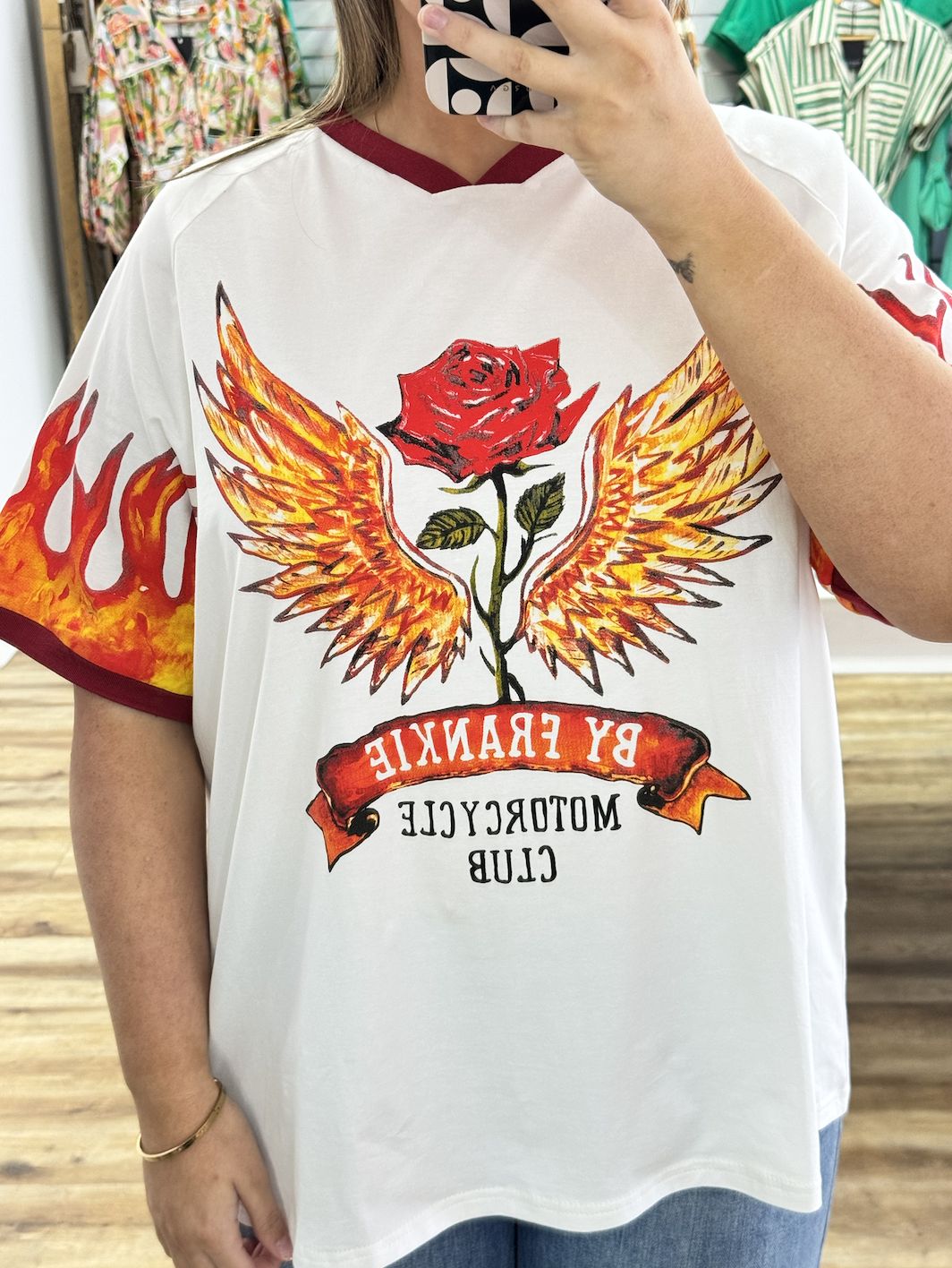 White Motorcycle Club T-Shirt, Size: Small