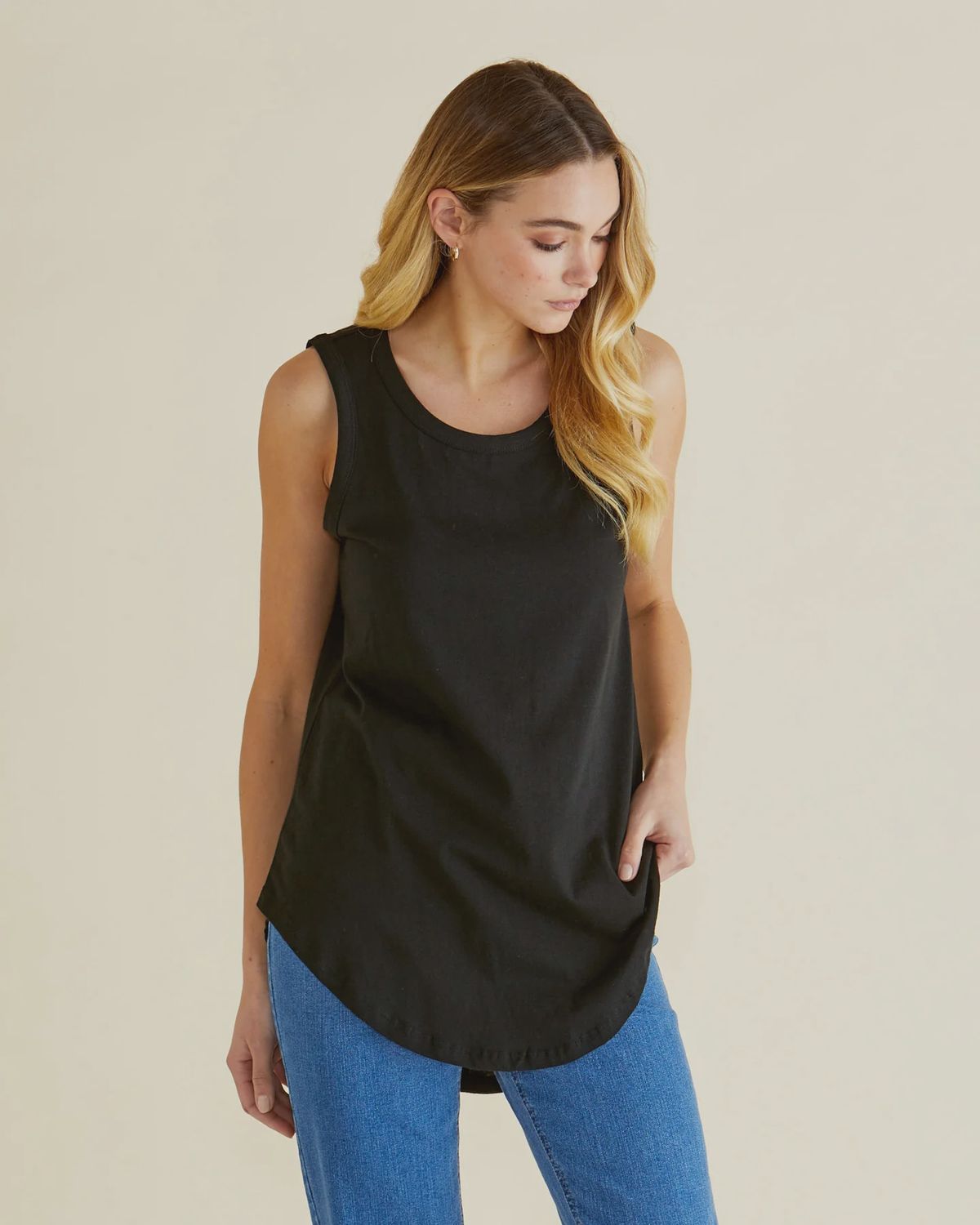 Keira Tank - Black, Size: 8