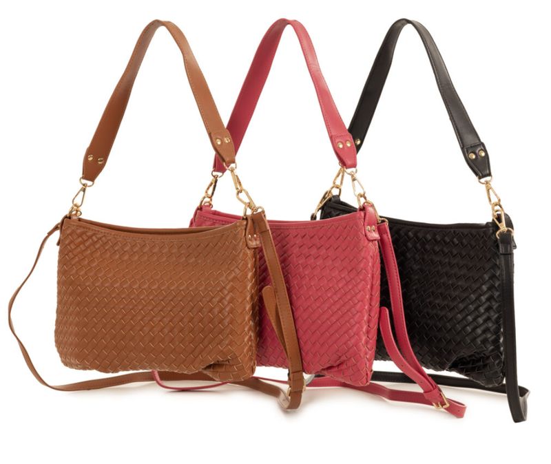 Dana Woven Shoulder Bag