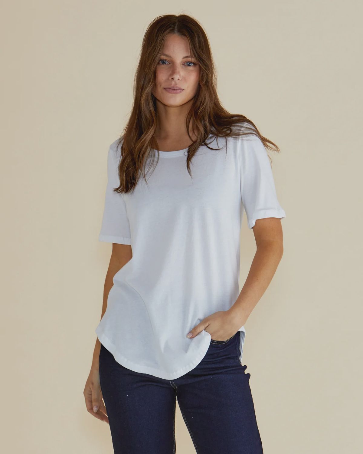 Ariana Tee - White, Size: 8