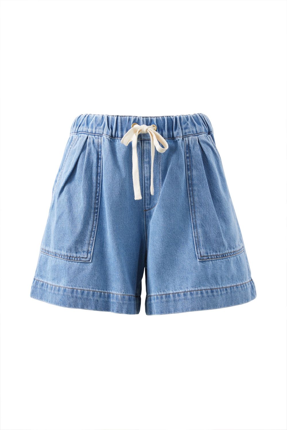 Darcy Relaxed Everyday Short -Mid Blue Wash, Size: Medium