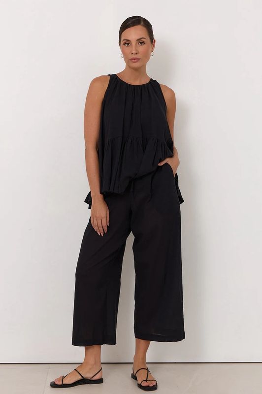 Romeo Crop Pant - Black