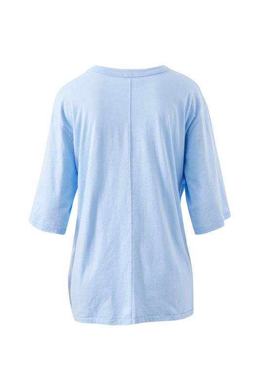 Liv Oversized Tee - China Blue/Palm Beach
