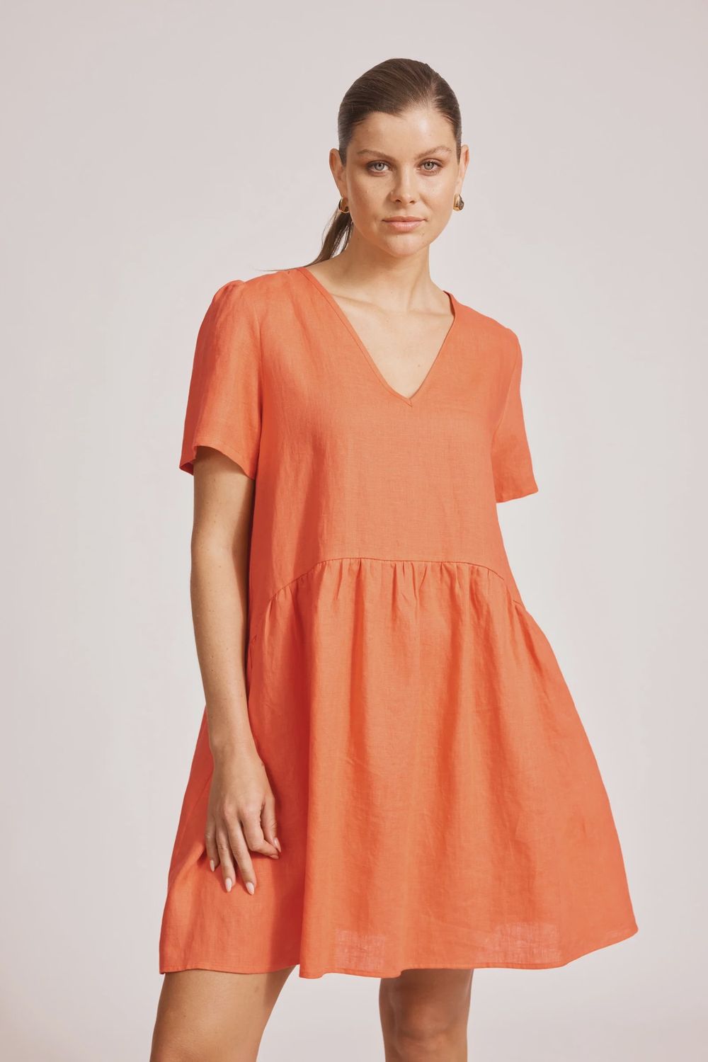 Miramar Midi Dress - Coral