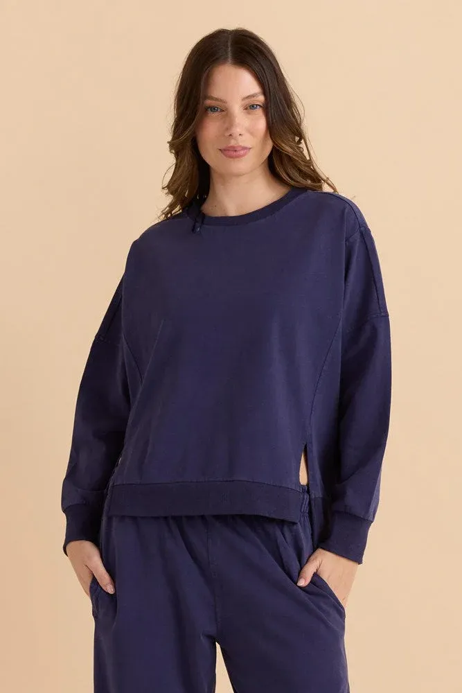 Iris Sweatshirt - Navy, Size: 8