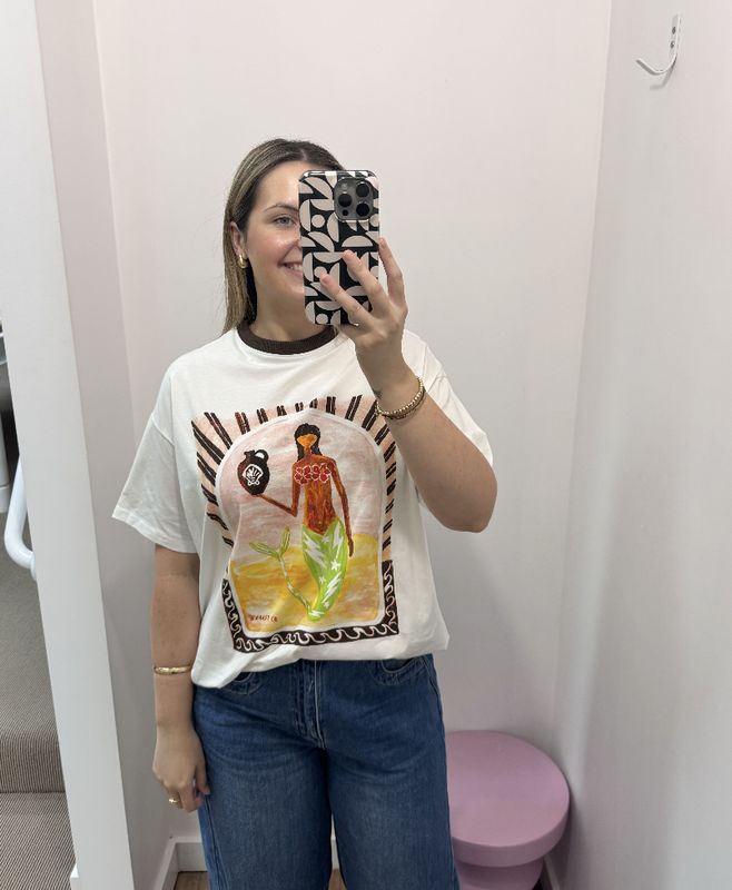 White Mermaid Vase T-Shirt