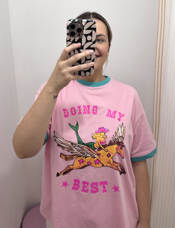 Pink/Green Doing My Best T-Shirt