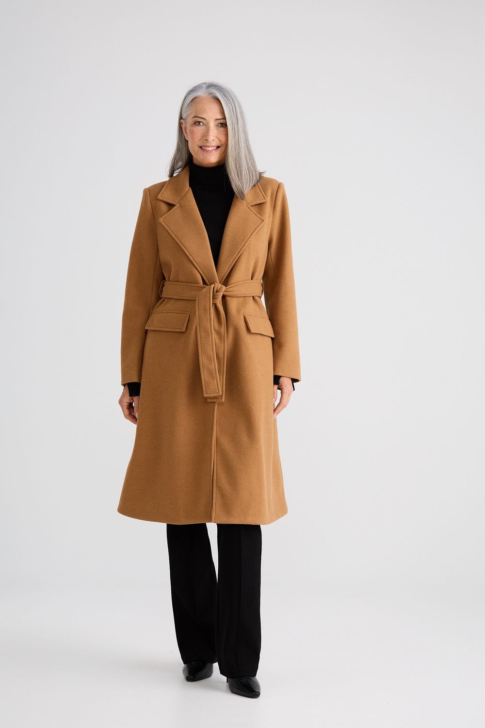 Julianne Coat - Camel, Size: X Small