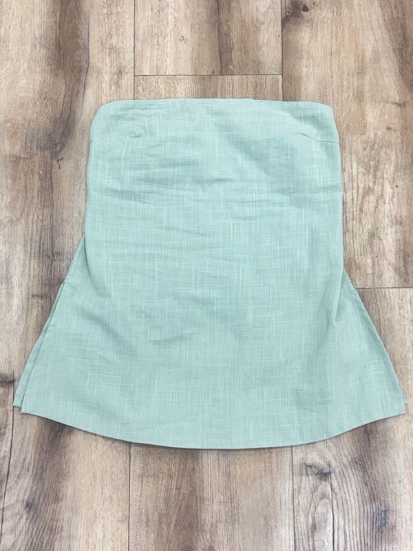 Sage Strapless Shorts Set