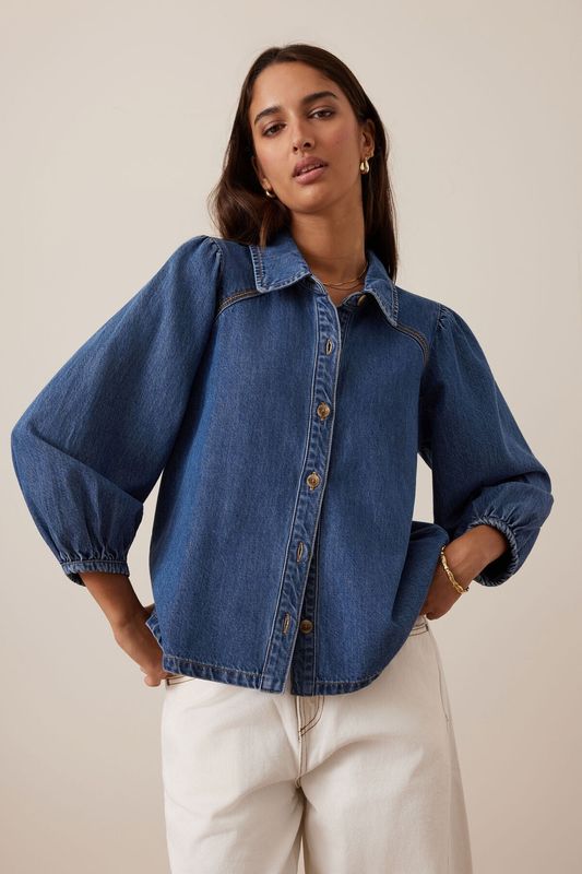 Lenny Shirt - Fresh Indigo