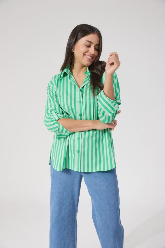Monterosa Stripe Shirt - Green
