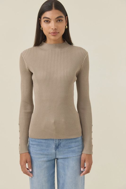Juno Knit Top - Stone