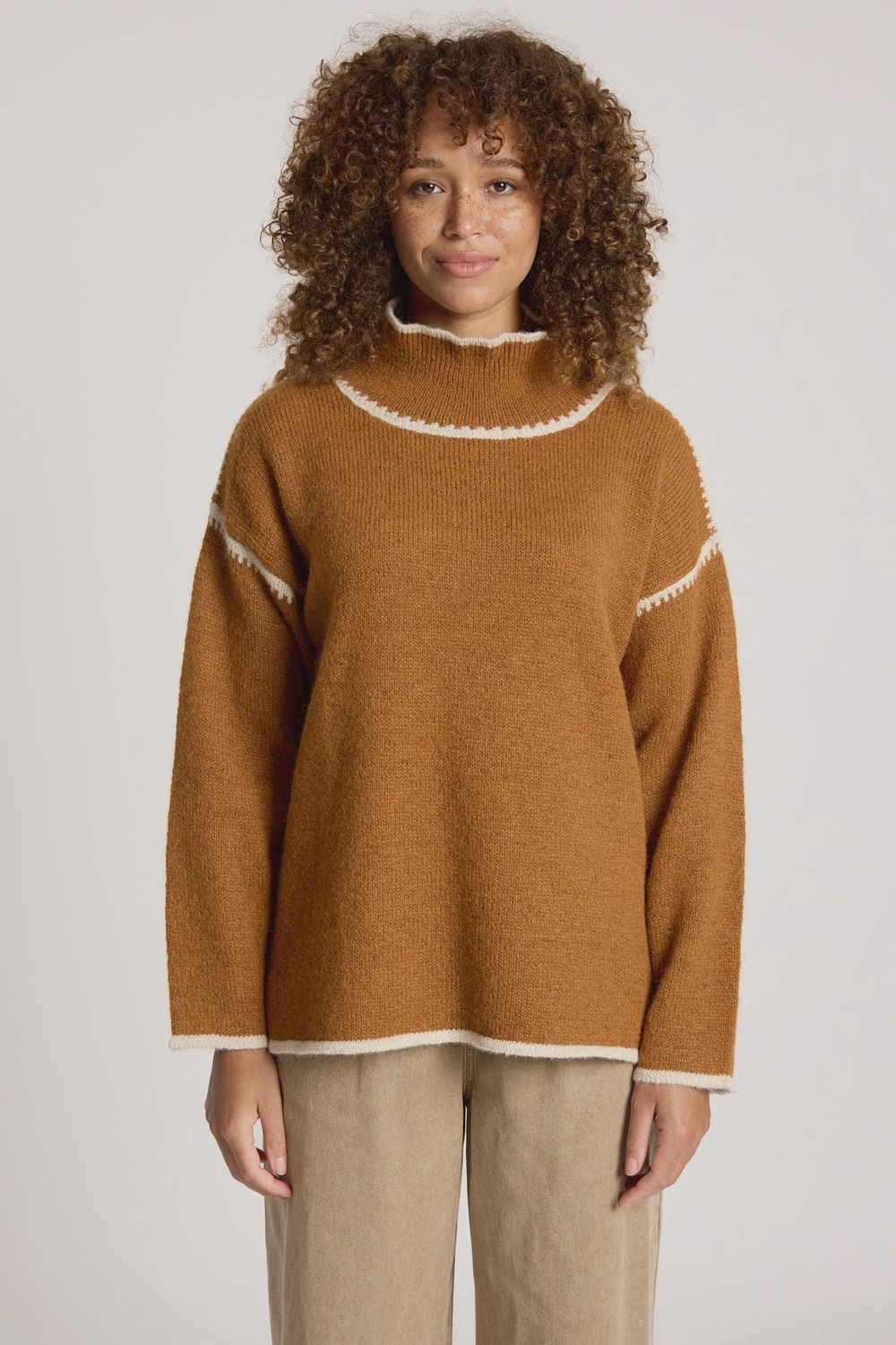 Orin Jumper - Caramel/Dune, Size: Small