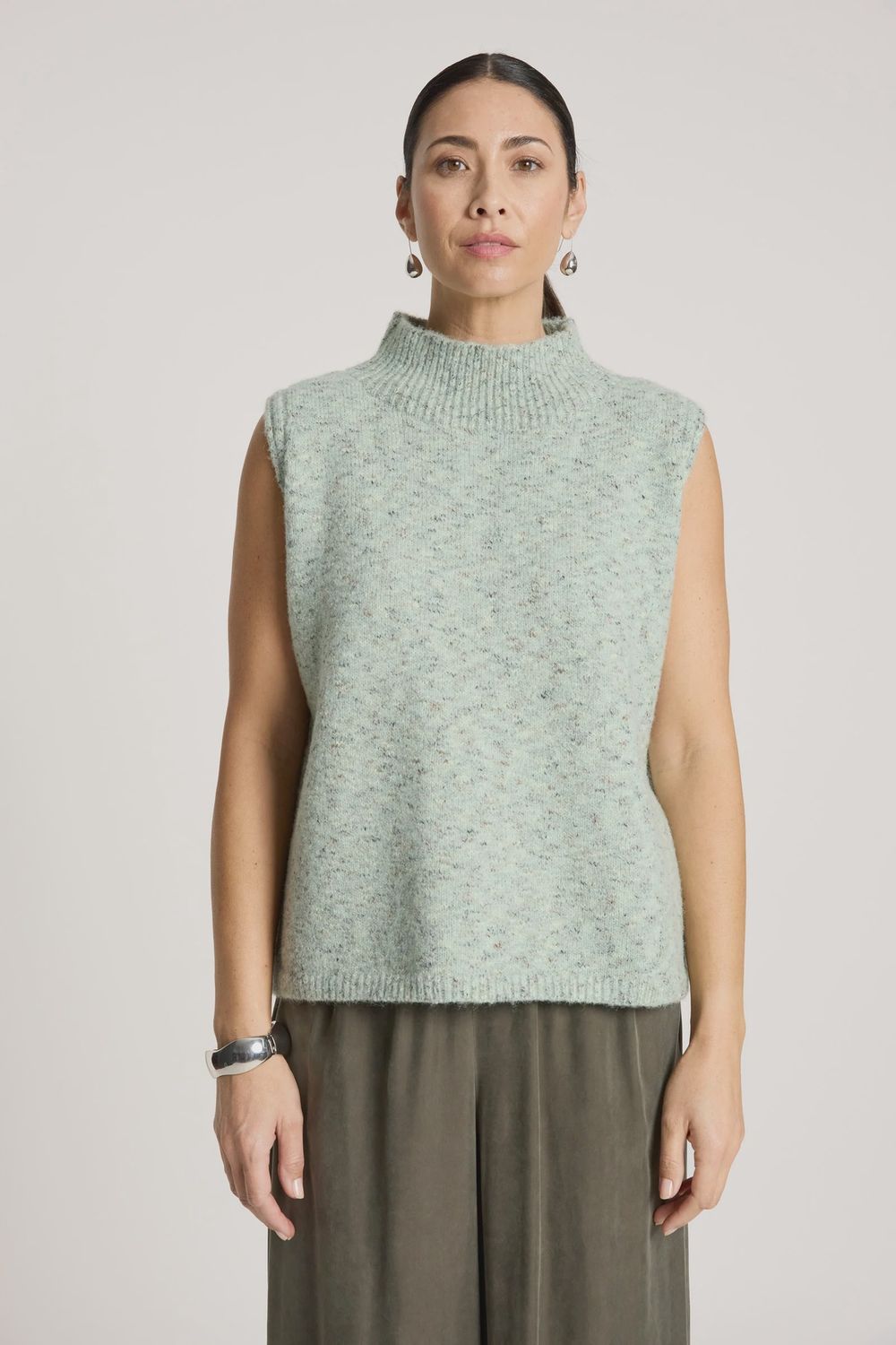 Zarda Knit Vest - Sage, Size: X Small