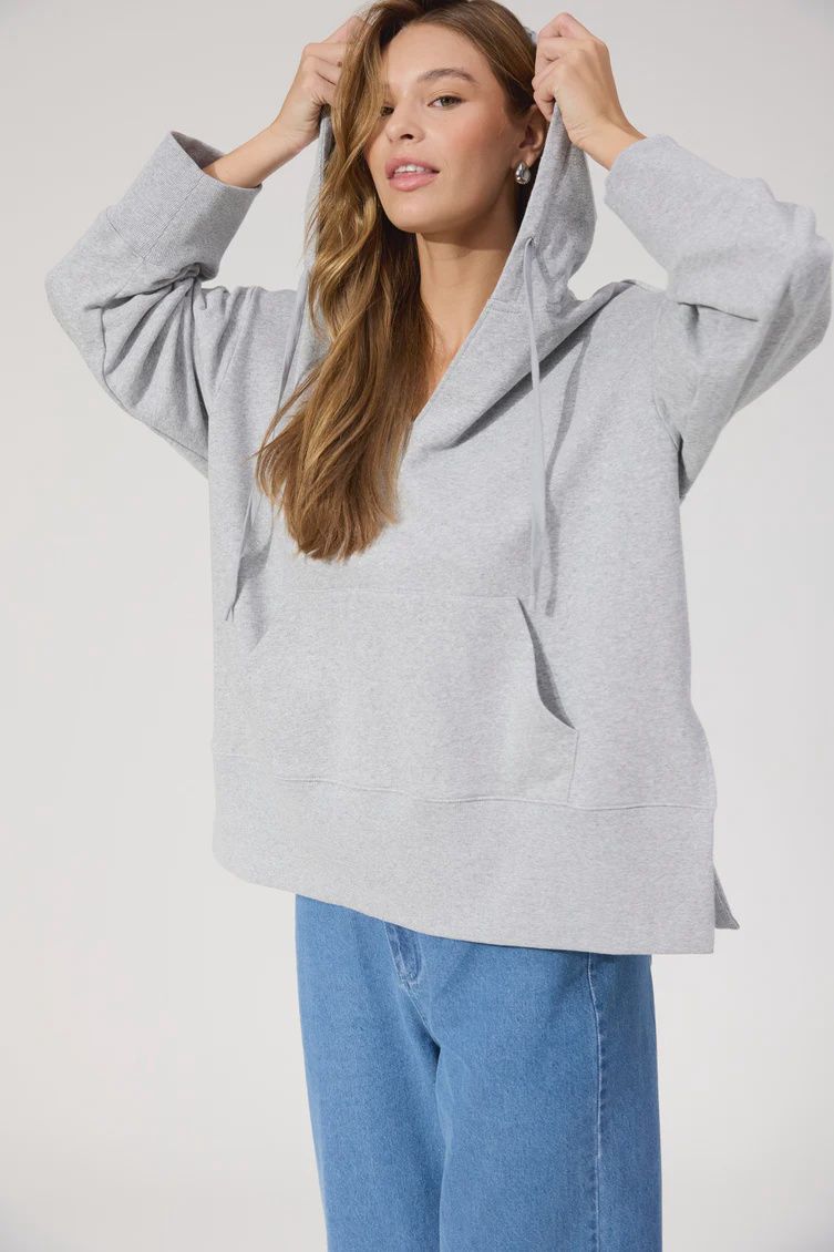 Boston Sweat Hoodie - Grey, Size: Small