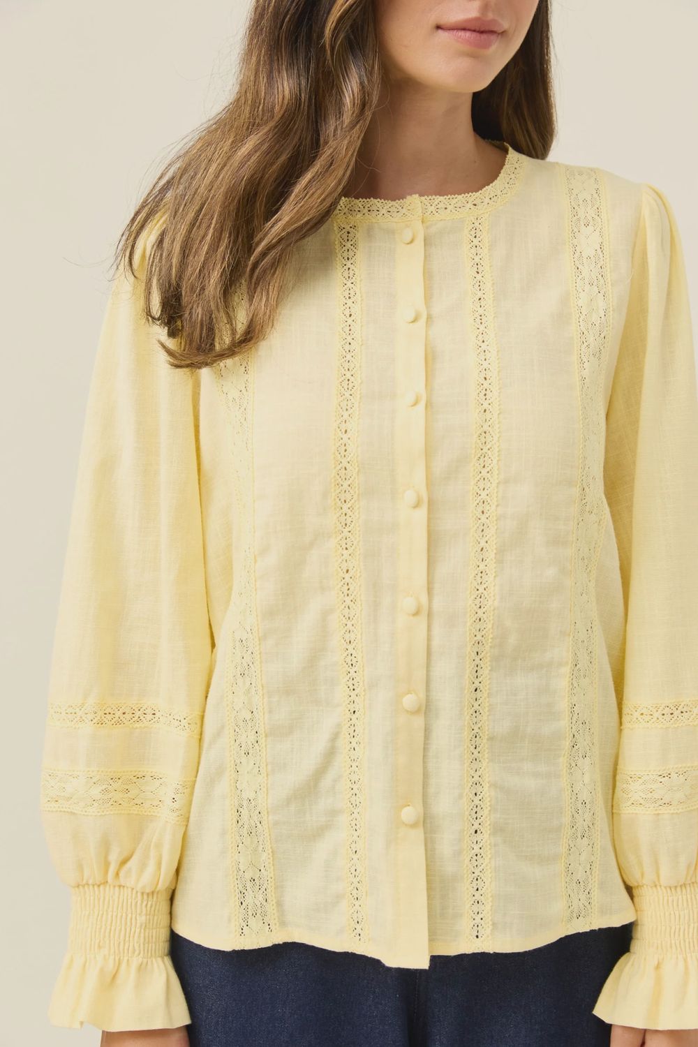 Maeve Shirt - Butter, Size: Small