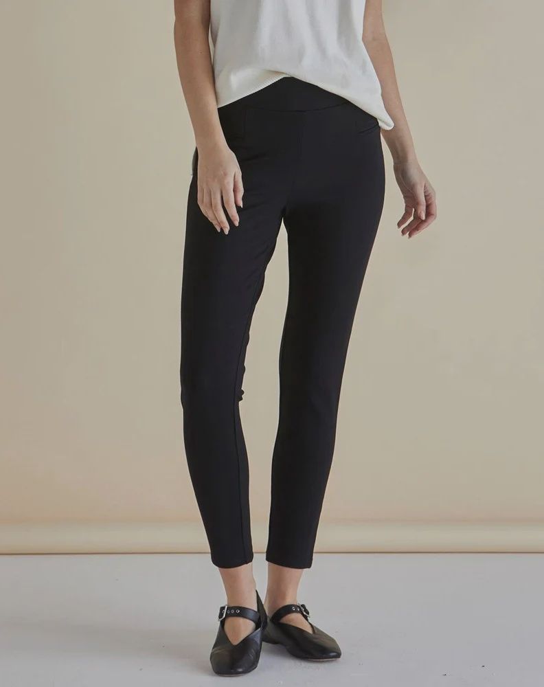Gwen Ponte Legging - Black, Size: 8