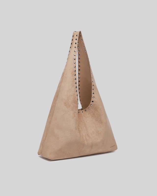 Hailey Suedette Shoulder Bag - Blonde