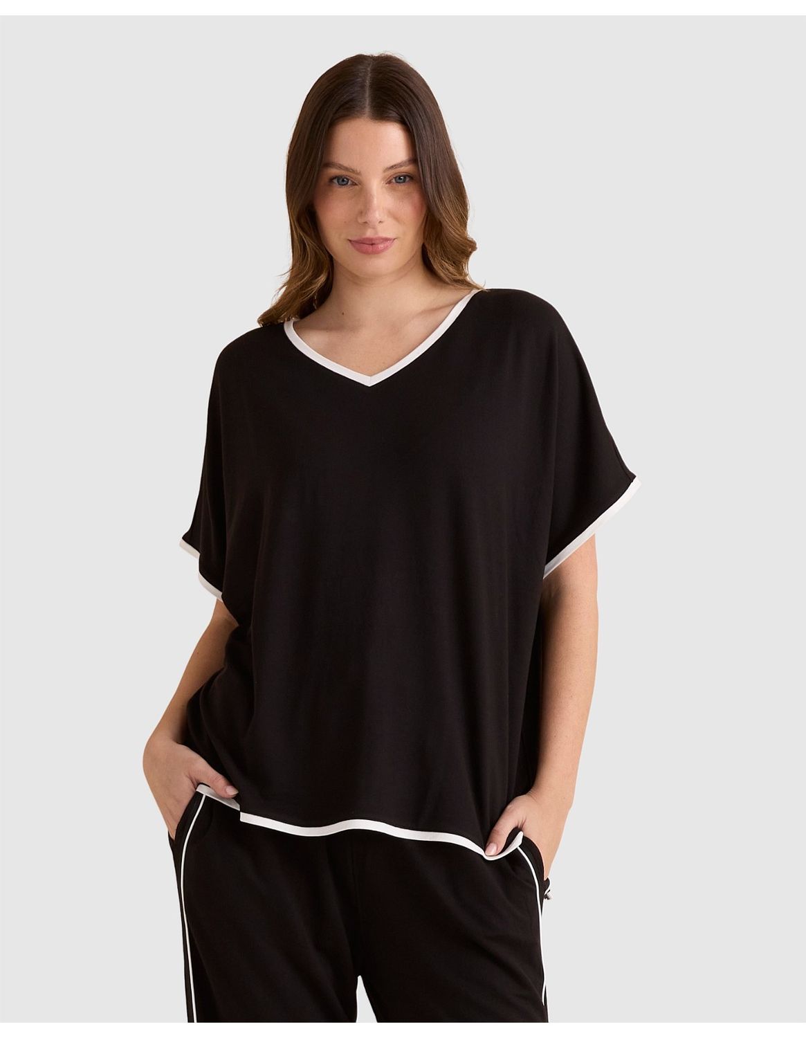 Clara Tee - Black, Size: 12