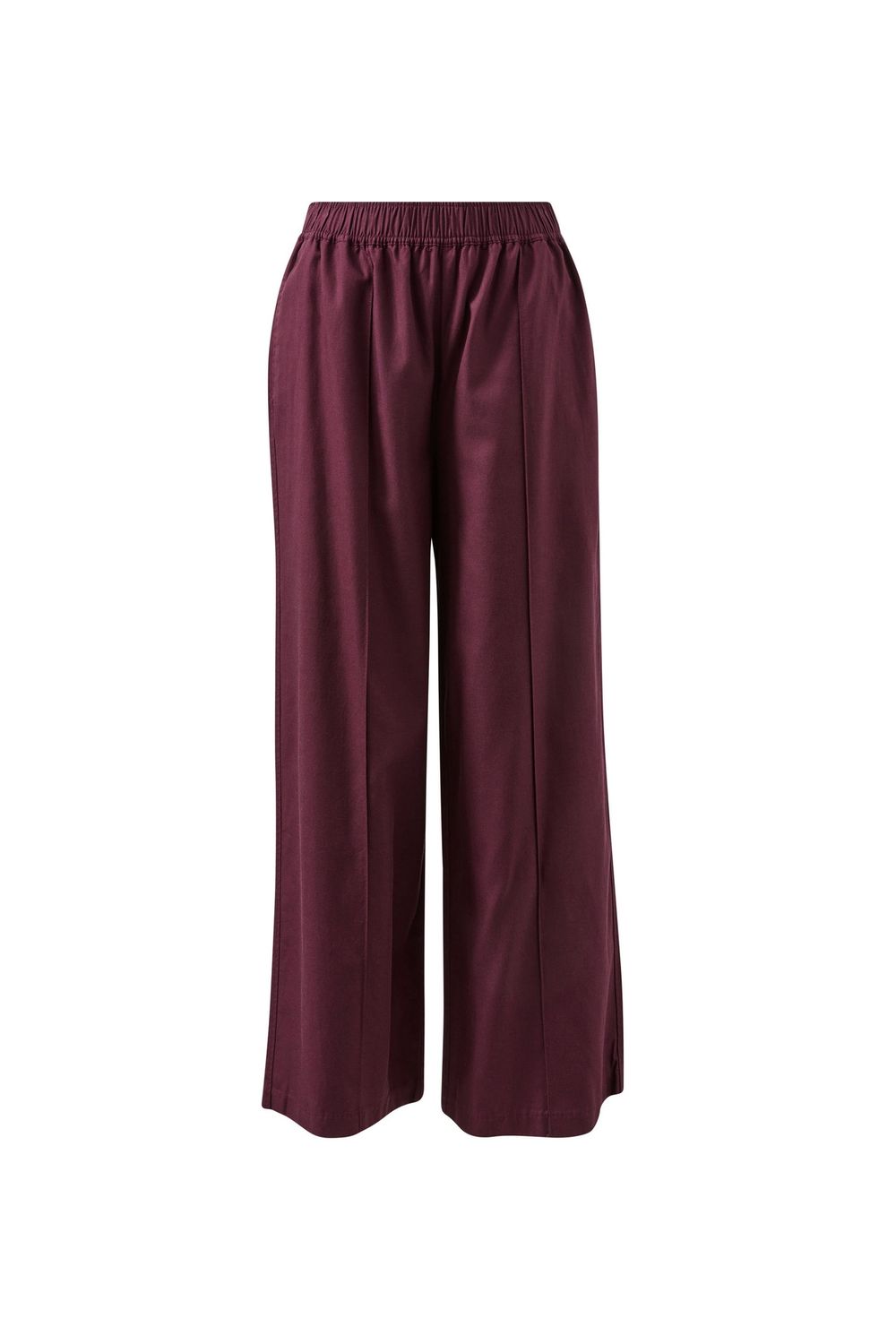 Izzie Pinstitch Pant - Burgundy, Size: Small