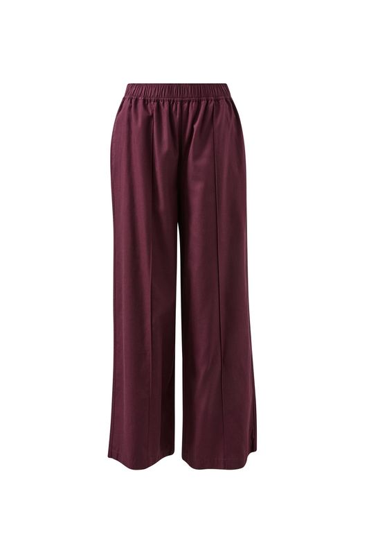 Izzie Pinstitch Pant - Burgundy