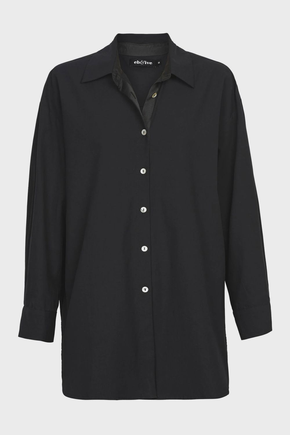 Studio Oversize Shirt - Ebony, Size: Large