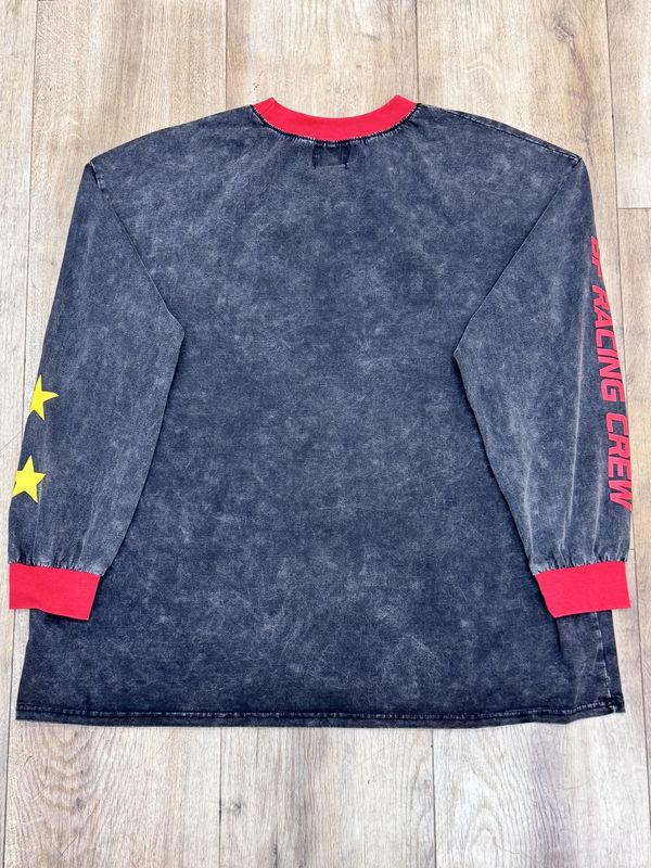 Black Moto Tee Long Sleeve
