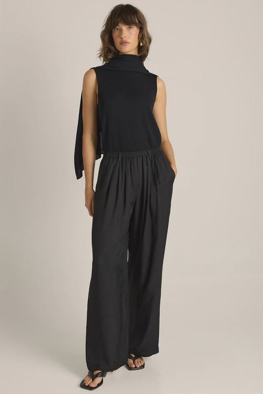 Gianna Acetate Pant - Black