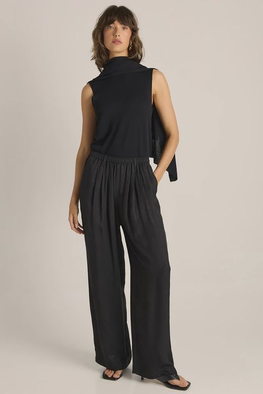 Gianna Acetate Pant - Black