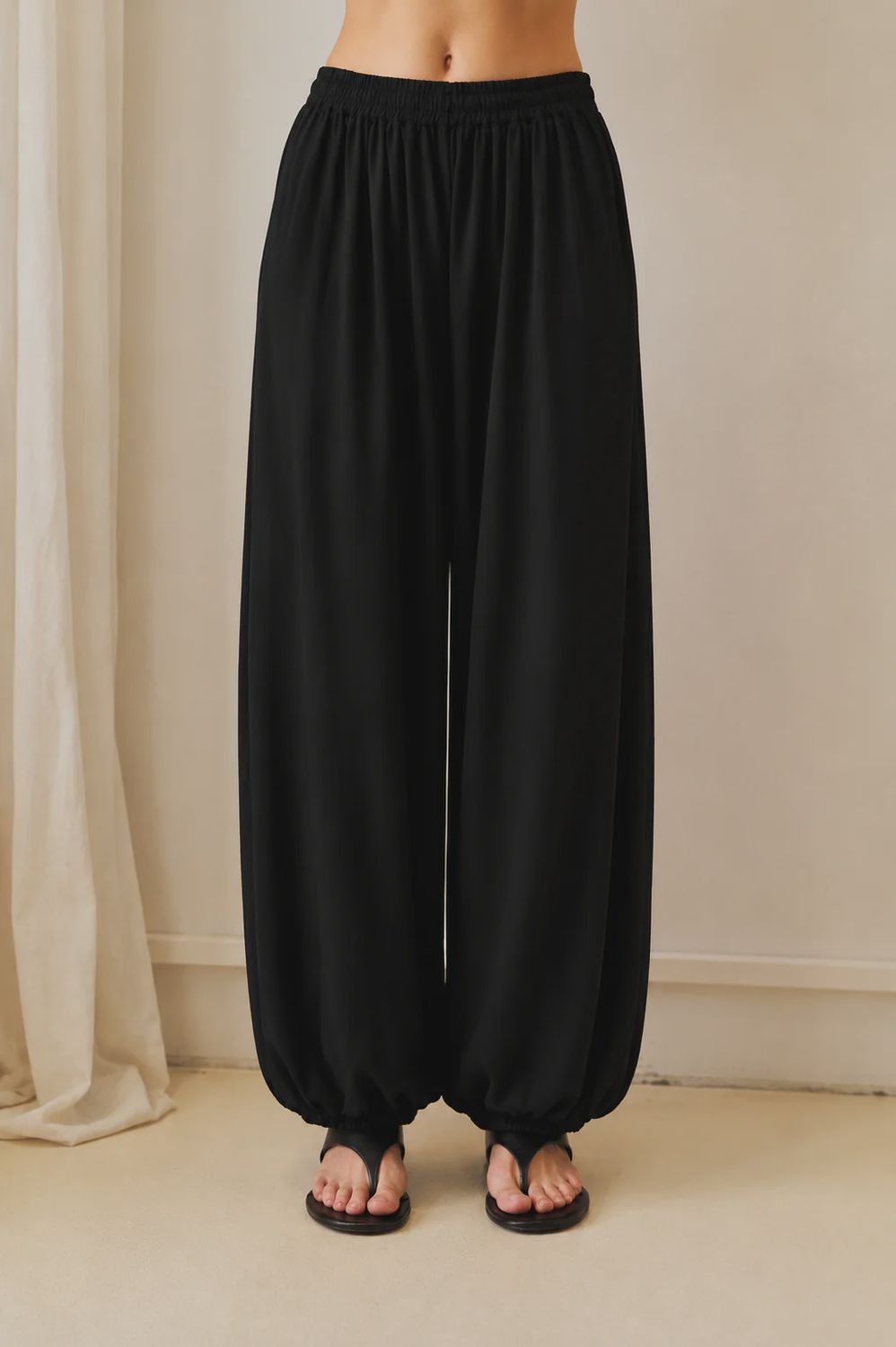 Miles Balloon Pant - Black, Size: 10