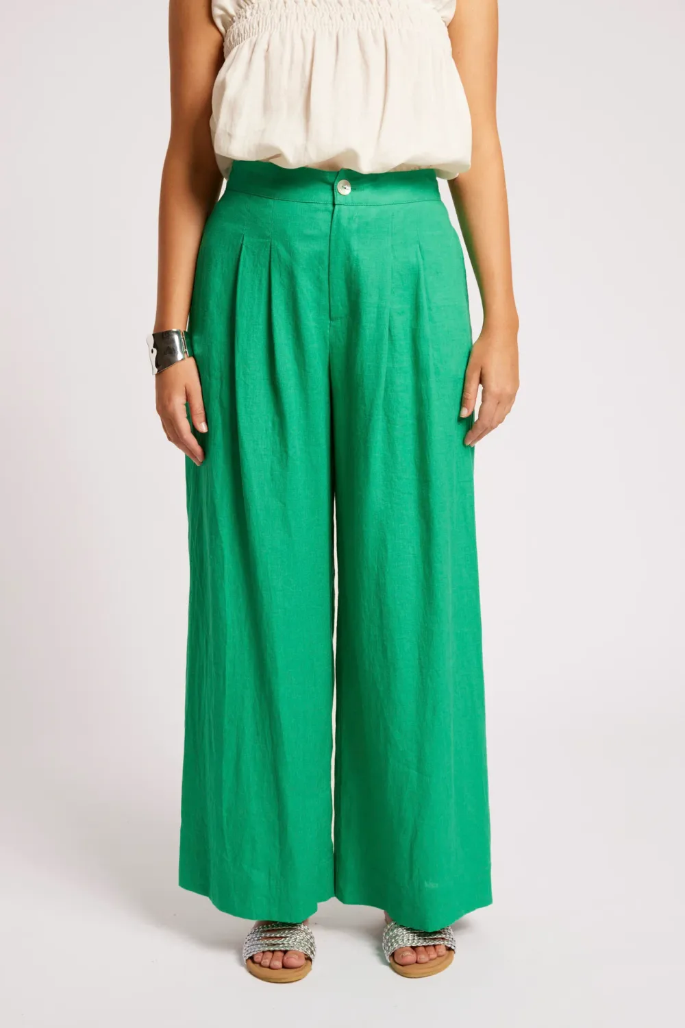 Cove Palazzo Pant - Jade, Size: Small