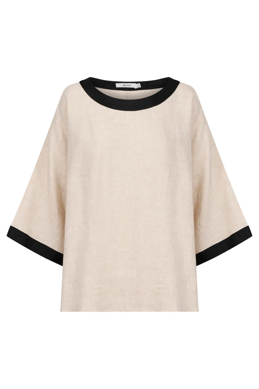 Maris Relaxed Splice Top - Tusk/Black, Size: ONE SIZE