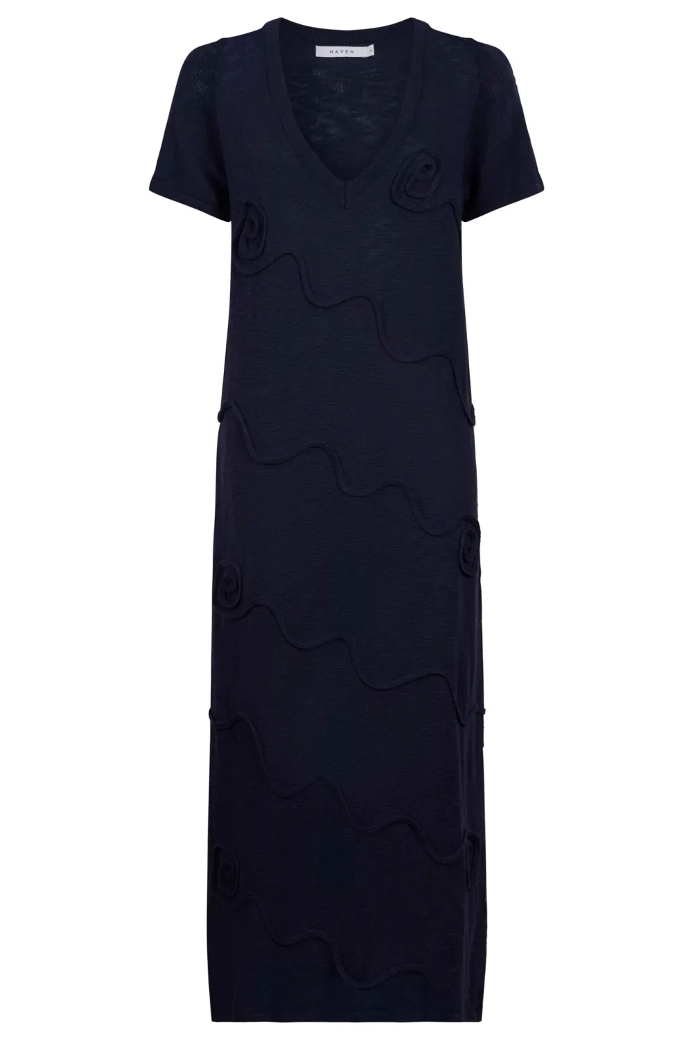 Olympus Applique Dress - Navy, Size: X Small