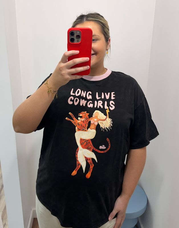 Black Long Live Cowgirls T-Shirt