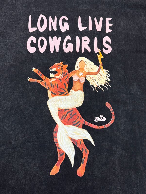 Black Long Live Cowgirls T-Shirt