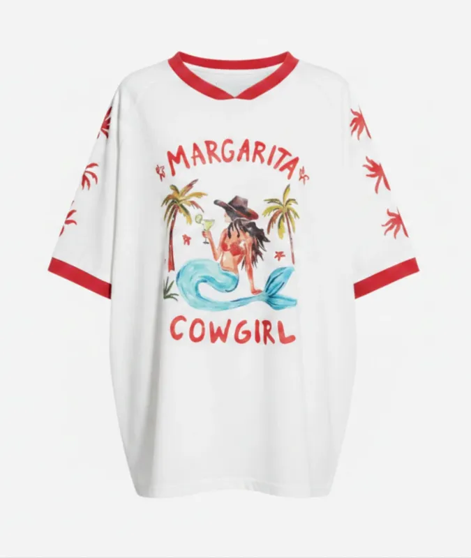 White Margarita Cowgirl T-Shirt